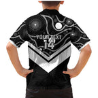 Souths Rugby Custom Family Matching Mermaid Dress and Hawaiian Shirt Go Magpies Mascot Aboriginal Art - Aussie Hoodie