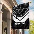 Souths Rugby Custom Garden Flag Go Magpies Mascot Aboriginal Art - Aussie Hoodie