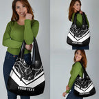 Souths Rugby Custom Grocery Bag Go Magpies Mascot Aboriginal Art - Aussie Hoodie