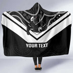 Souths Rugby Custom Hooded Blanket Go Magpies Mascot Aboriginal Art - Aussie Hoodie