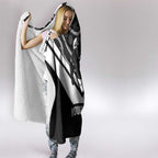 Souths Rugby Custom Hooded Blanket Go Magpies Mascot Aboriginal Art - Aussie Hoodie