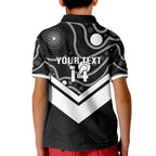 Souths Rugby Custom Kid Polo Shirt Go Magpies Mascot Aboriginal Art - Aussie Hoodie