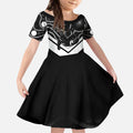 Souths Rugby Custom Kid Short Sleeve Dress Go Magpies Mascot Aboriginal Art - Aussie Hoodie