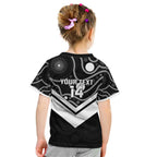 Souths Rugby Custom Kid T Shirt Go Magpies Mascot Aboriginal Art - Aussie Hoodie