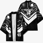 Souths Rugby Custom Kimono Go Magpies Mascot Aboriginal Art - Aussie Hoodie