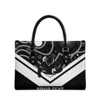 Souths Rugby Custom Leather Bag Go Magpies Mascot Aboriginal Art - Aussie Hoodie