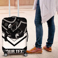 Souths Rugby Custom Luggage Cover Go Magpies Mascot Aboriginal Art - Aussie Hoodie