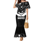 Souths Rugby Custom Mermaid Dress Go Magpies Mascot Aboriginal Art - Aussie Hoodie
