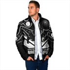 Souths Rugby Custom Padded Jacket Go Magpies Mascot Aboriginal Art - Aussie Hoodie