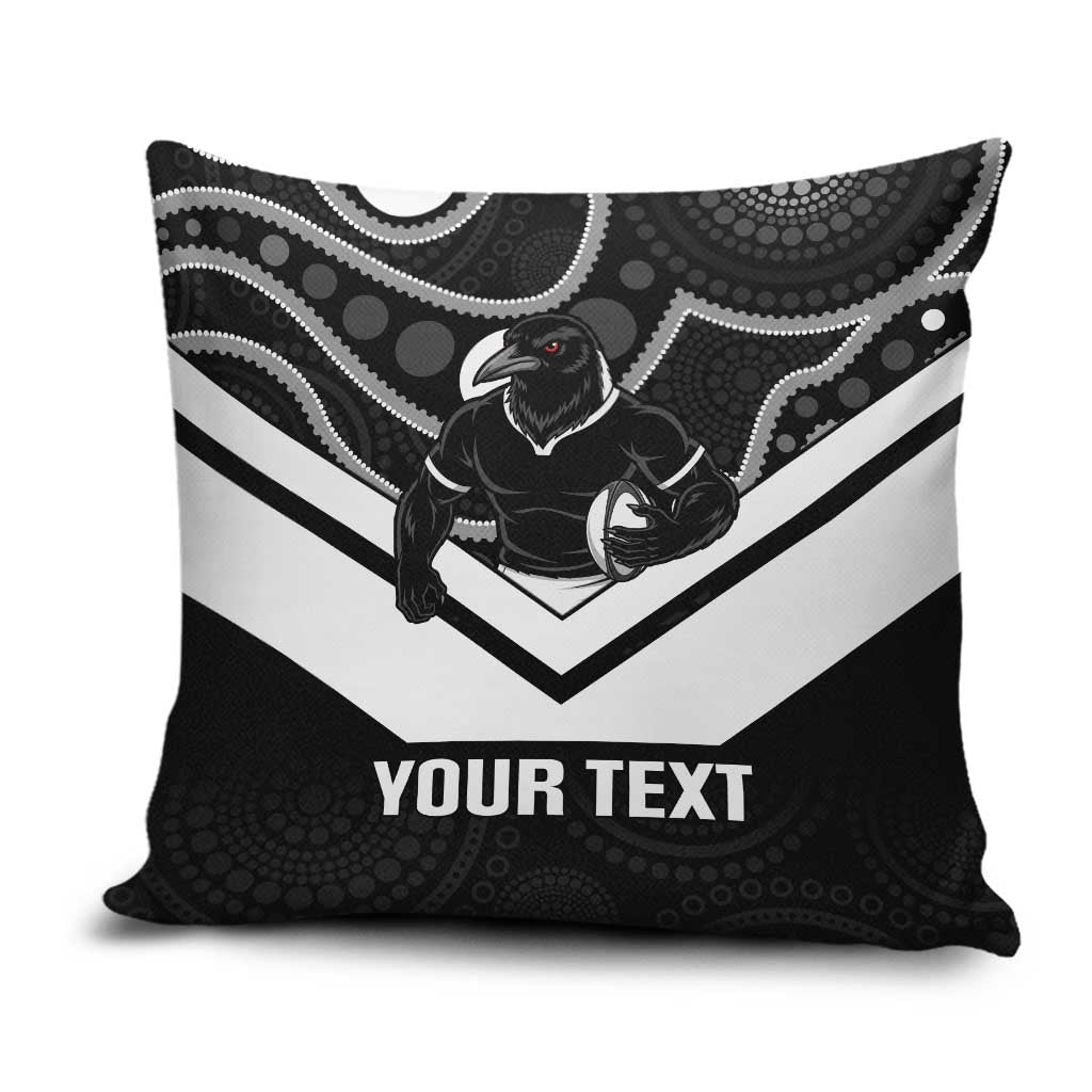 Souths Rugby Custom Pillow Cover Go Magpies Mascot Aboriginal Art - Aussie Hoodie