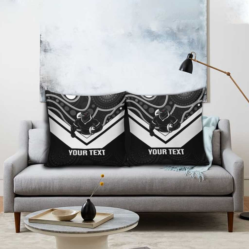 Souths Rugby Custom Pillow Cover Go Magpies Mascot Aboriginal Art - Aussie Hoodie