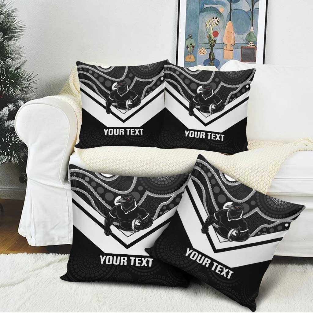 Souths Rugby Custom Pillow Cover Go Magpies Mascot Aboriginal Art - Aussie Hoodie
