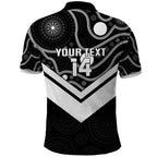 Souths Rugby Custom Polo Shirt Go Magpies Mascot Aboriginal Art - Aussie Hoodie