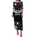 Souths Rugby Custom Puletasi Go Magpies Mascot Aboriginal Art - Aussie Hoodie
