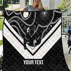 Souths Rugby Custom Quilt Go Magpies Mascot Aboriginal Art - Aussie Hoodie