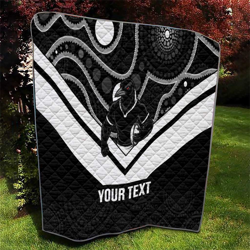 Souths Rugby Custom Quilt Go Magpies Mascot Aboriginal Art - Aussie Hoodie