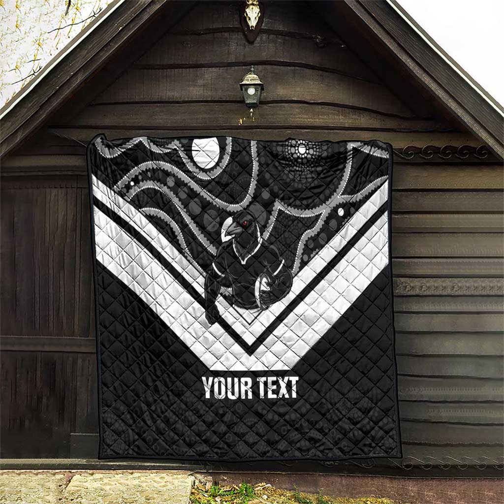 Souths Rugby Custom Quilt Go Magpies Mascot Aboriginal Art - Aussie Hoodie