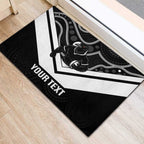 Souths Rugby Custom Rubber Doormat Go Magpies Mascot Aboriginal Art - Aussie Hoodie