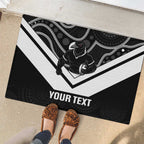 Souths Rugby Custom Rubber Doormat Go Magpies Mascot Aboriginal Art - Aussie Hoodie