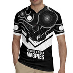 Souths Rugby Custom Rugby Jersey Go Magpies Mascot Aboriginal Art - Aussie Hoodie