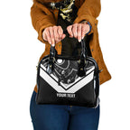 Souths Rugby Custom Shoulder Handbag Go Magpies Mascot Aboriginal Art - Aussie Hoodie