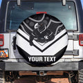 Souths Rugby Custom Spare Tire Cover Go Magpies Mascot Aboriginal Art - Aussie Hoodie