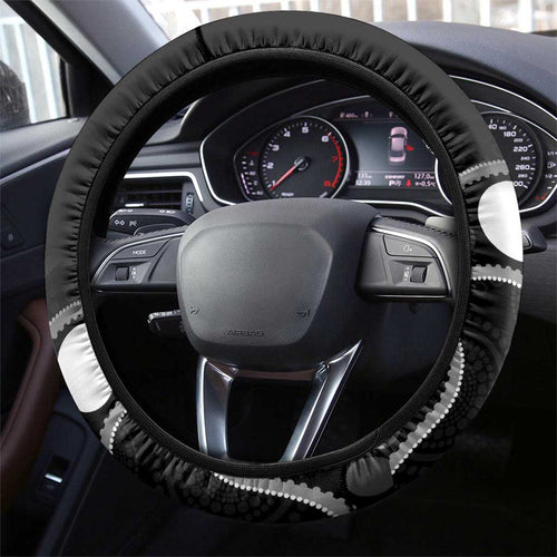 Souths Rugby Steering Wheel Cover Go Magpies Mascot Aboriginal Art - Aussie Hoodie