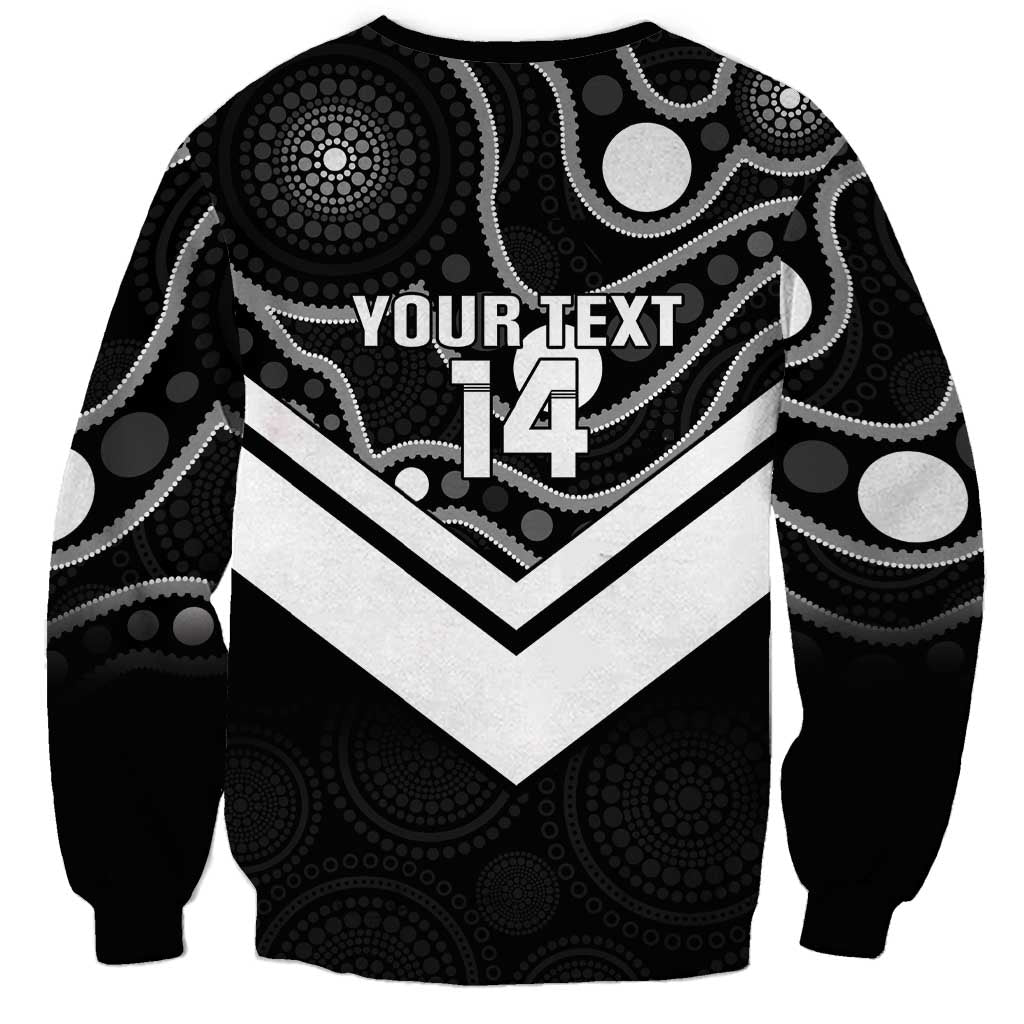 Souths Rugby Custom Sweatshirt Go Magpies Mascot Aboriginal Art - Aussie Hoodie