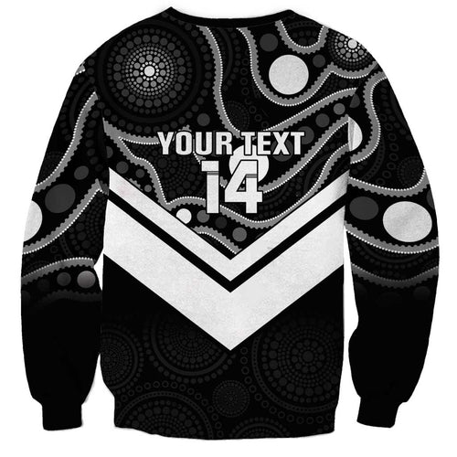Souths Rugby Custom Sweatshirt Go Magpies Mascot Aboriginal Art - Aussie Hoodie