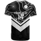 Souths Rugby Custom T Shirt Go Magpies Mascot Aboriginal Art - Aussie Hoodie