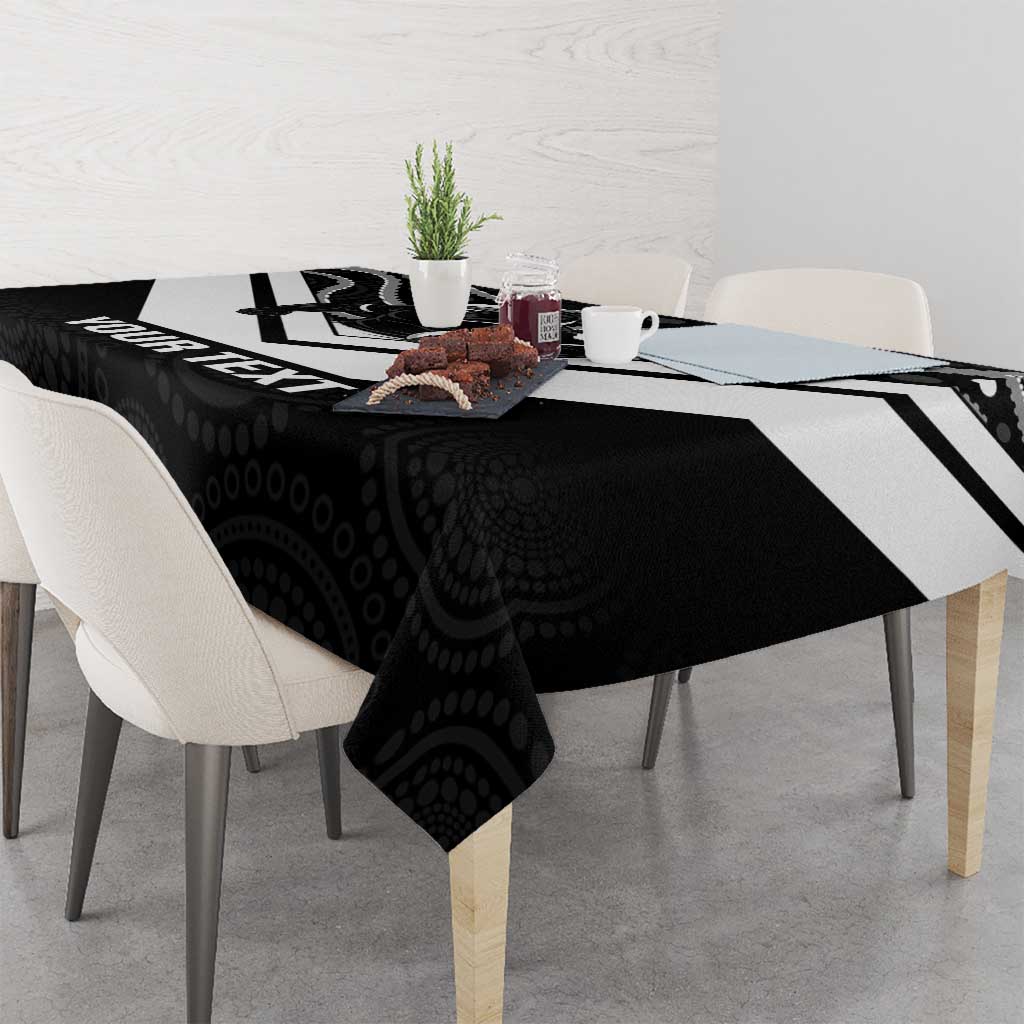 Souths Rugby Custom Tablecloth Go Magpies Mascot Aboriginal Art - Aussie Hoodie