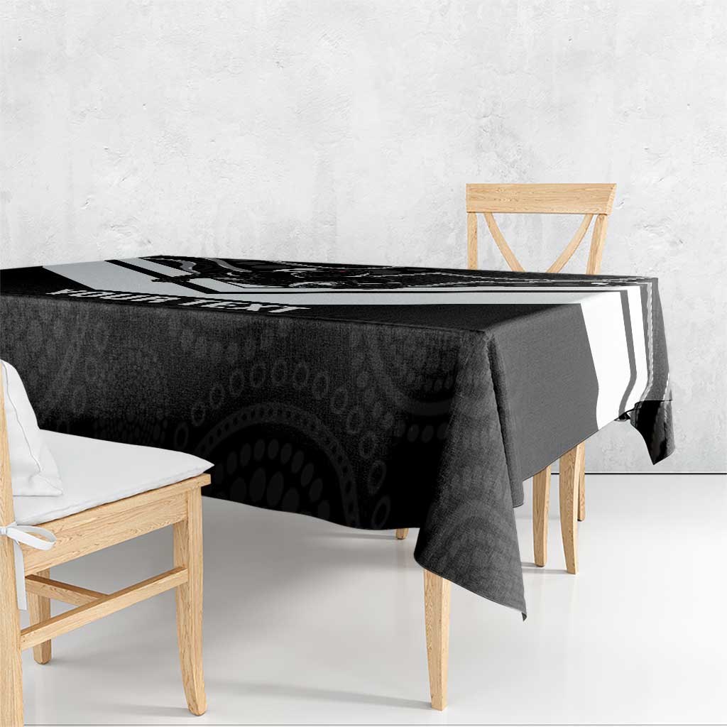 Souths Rugby Custom Tablecloth Go Magpies Mascot Aboriginal Art - Aussie Hoodie