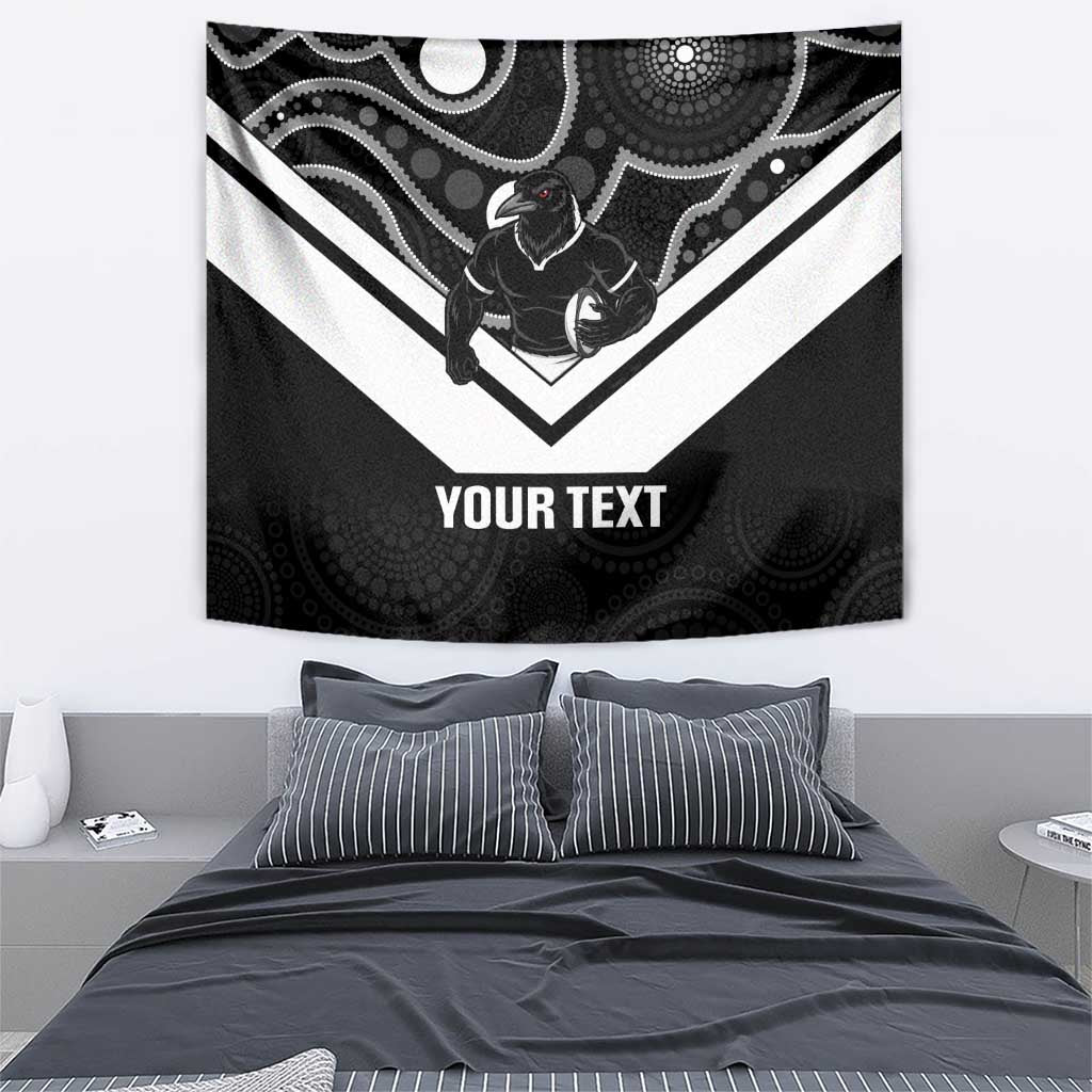 Souths Rugby Custom Tapestry Go Magpies Mascot Aboriginal Art - Aussie Hoodie