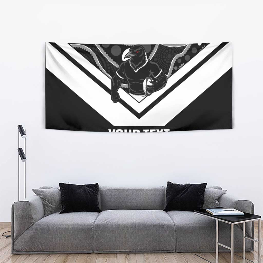 Souths Rugby Custom Tapestry Go Magpies Mascot Aboriginal Art - Aussie Hoodie
