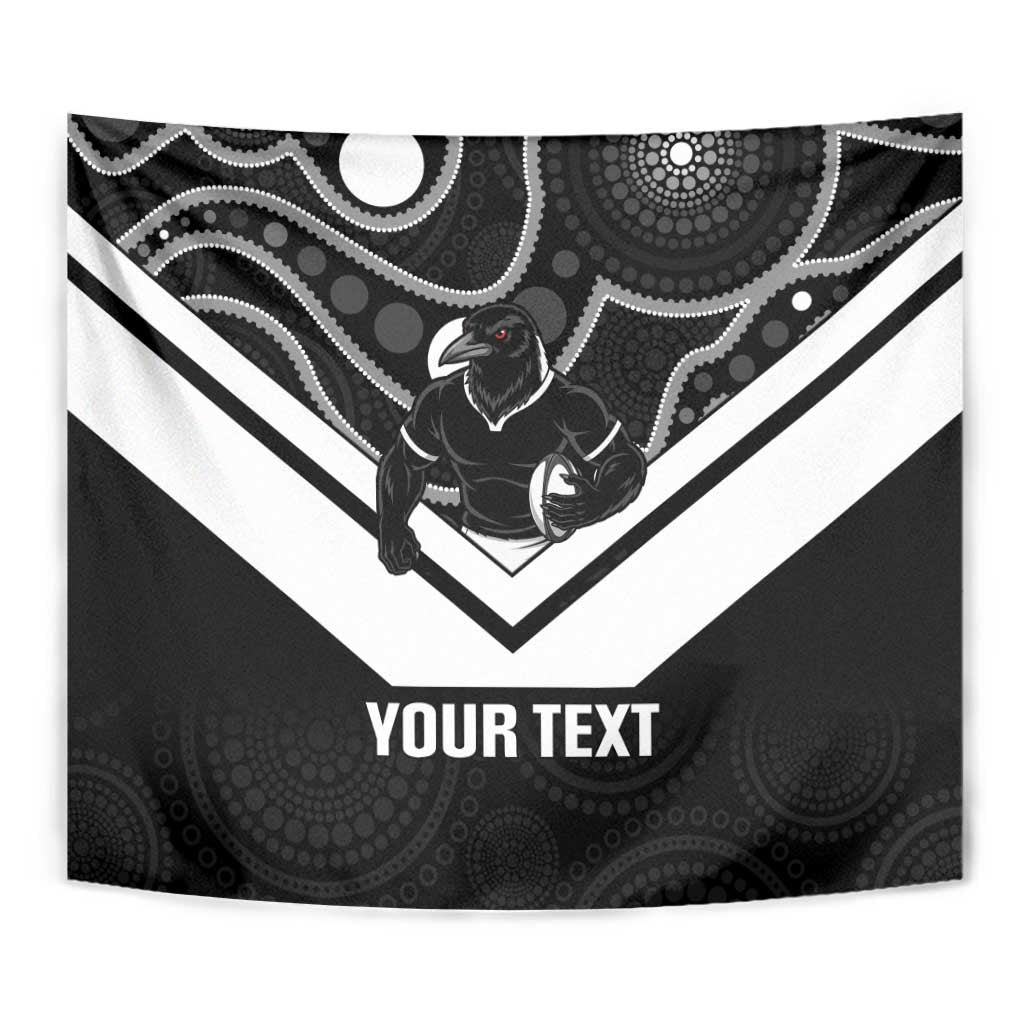 Souths Rugby Custom Tapestry Go Magpies Mascot Aboriginal Art - Aussie Hoodie