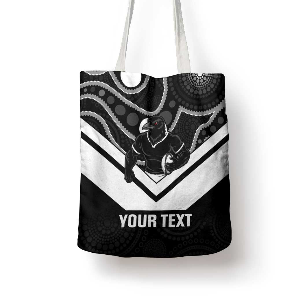 Souths Rugby Custom Tote Bag Go Magpies Mascot Aboriginal Art - Aussie Hoodie