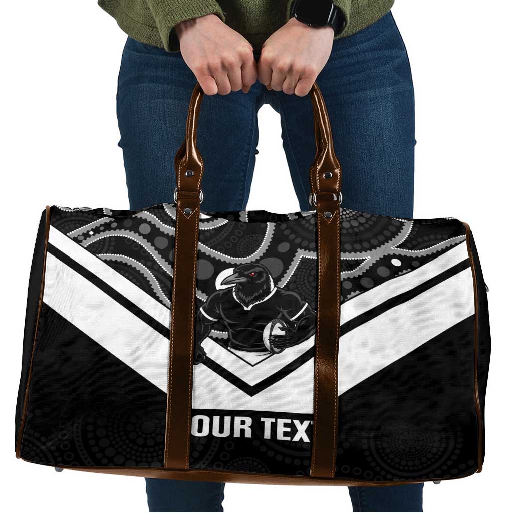 Souths Rugby Custom Travel Bag Go Magpies Mascot Aboriginal Art - Aussie Hoodie
