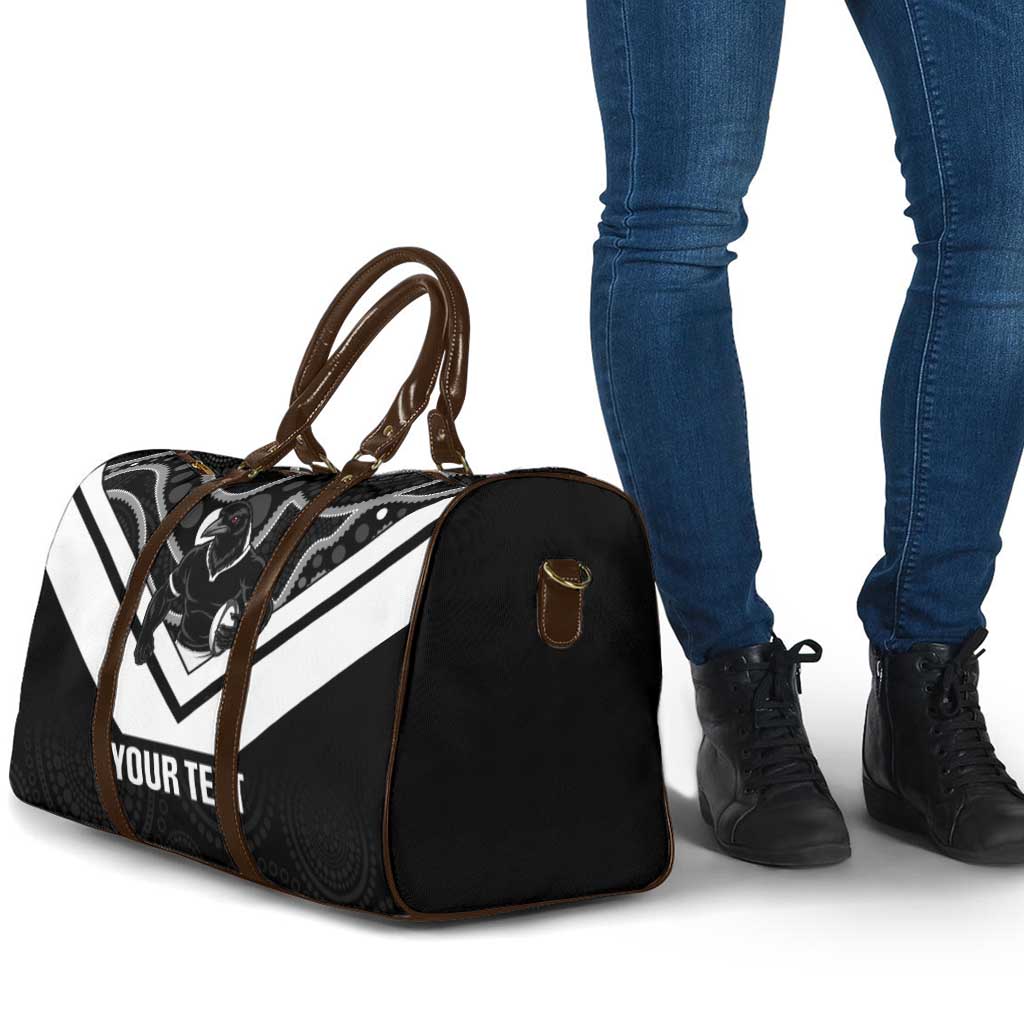 Souths Rugby Custom Travel Bag Go Magpies Mascot Aboriginal Art - Aussie Hoodie