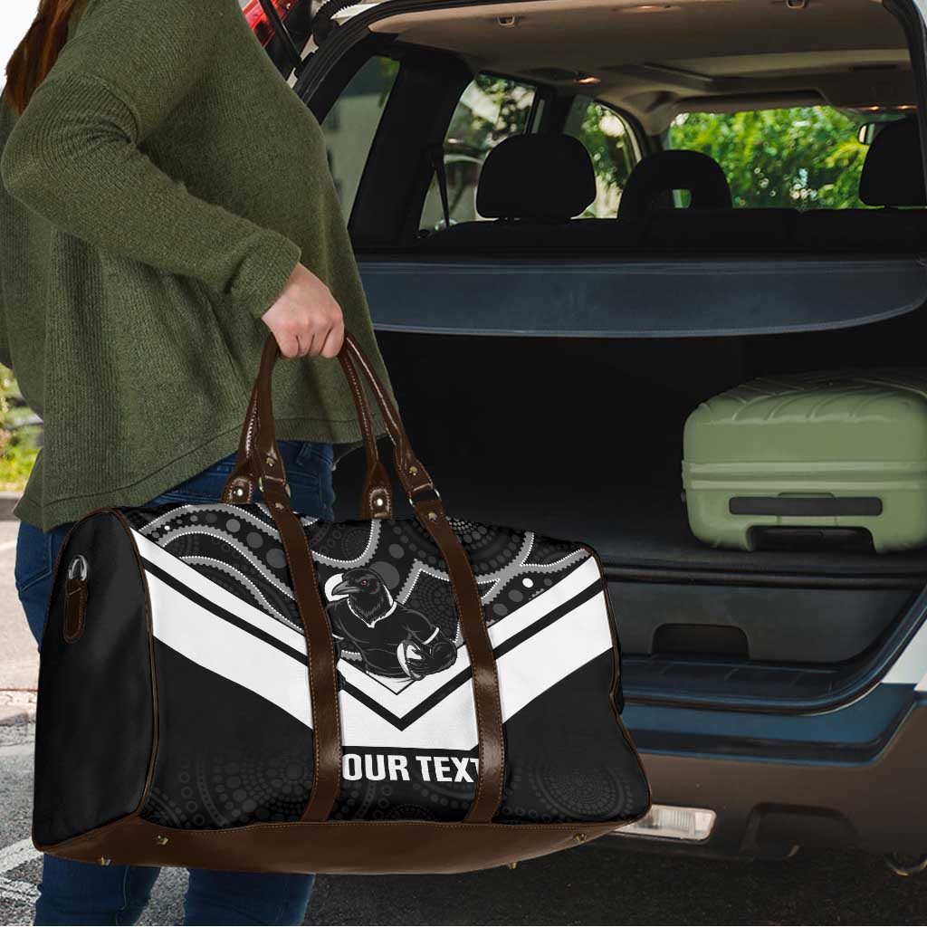 Souths Rugby Custom Travel Bag Go Magpies Mascot Aboriginal Art - Aussie Hoodie
