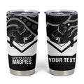 Souths Rugby Custom Tumbler Cup Go Magpies Mascot Aboriginal Art - Aussie Hoodie