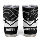 Souths Rugby Custom Tumbler Cup Go Magpies Mascot Aboriginal Art - Aussie Hoodie