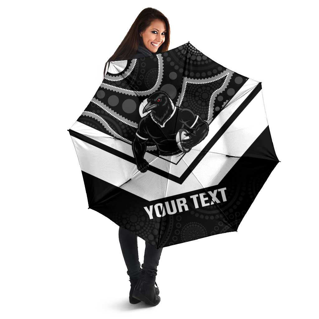 Souths Rugby Custom Umbrella Go Magpies Mascot Aboriginal Art - Aussie Hoodie