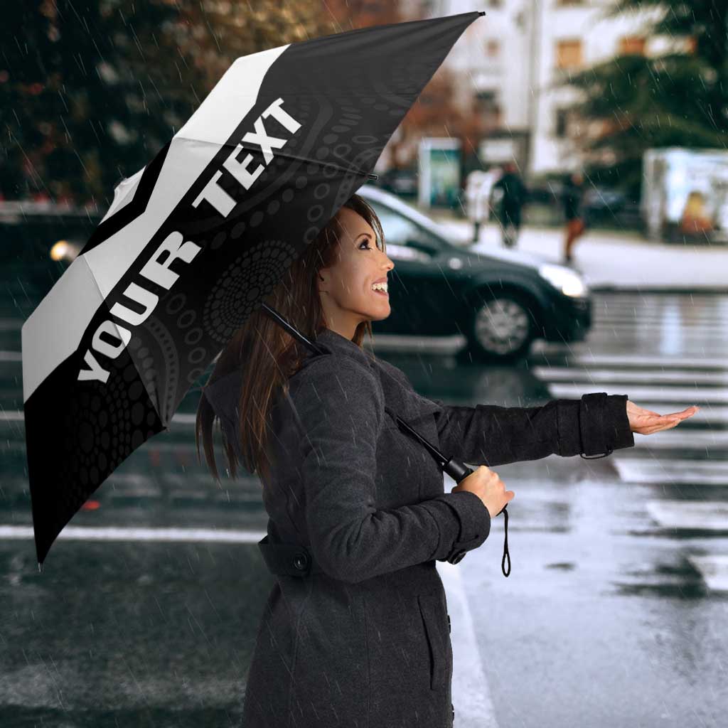 Souths Rugby Custom Umbrella Go Magpies Mascot Aboriginal Art - Aussie Hoodie