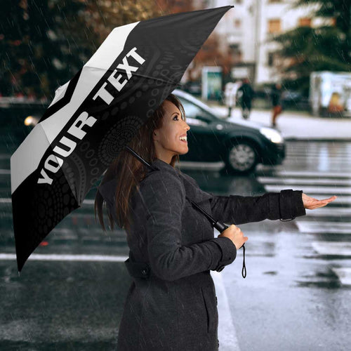 Souths Rugby Custom Umbrella Go Magpies Mascot Aboriginal Art - Aussie Hoodie