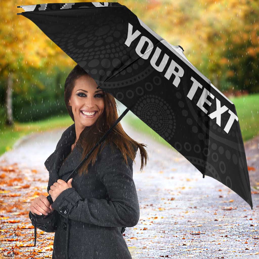 Souths Rugby Custom Umbrella Go Magpies Mascot Aboriginal Art - Aussie Hoodie