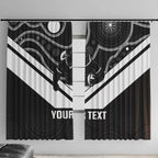 Souths Rugby Custom Window Curtain Go Magpies Mascot Aboriginal Art - Aussie Hoodie