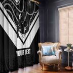 Souths Rugby Custom Window Curtain Go Magpies Mascot Aboriginal Art - Aussie Hoodie