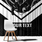 Souths Rugby Custom Window Curtain Go Magpies Mascot Aboriginal Art - Aussie Hoodie