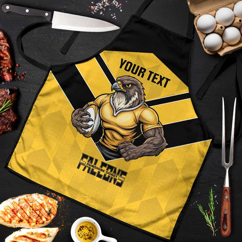 Sunshine Coast Rugby Custom Apron Go Falcons Mascot Sporty Style - Aussie Hoodie