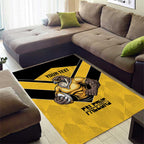 Sunshine Coast Rugby Custom Area Rug Go Falcons Mascot Sporty Style - Aussie Hoodie